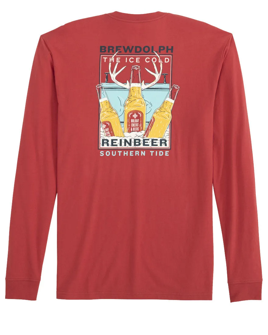 Mens Longsleeve Brewdolph The Reinbeer Tee