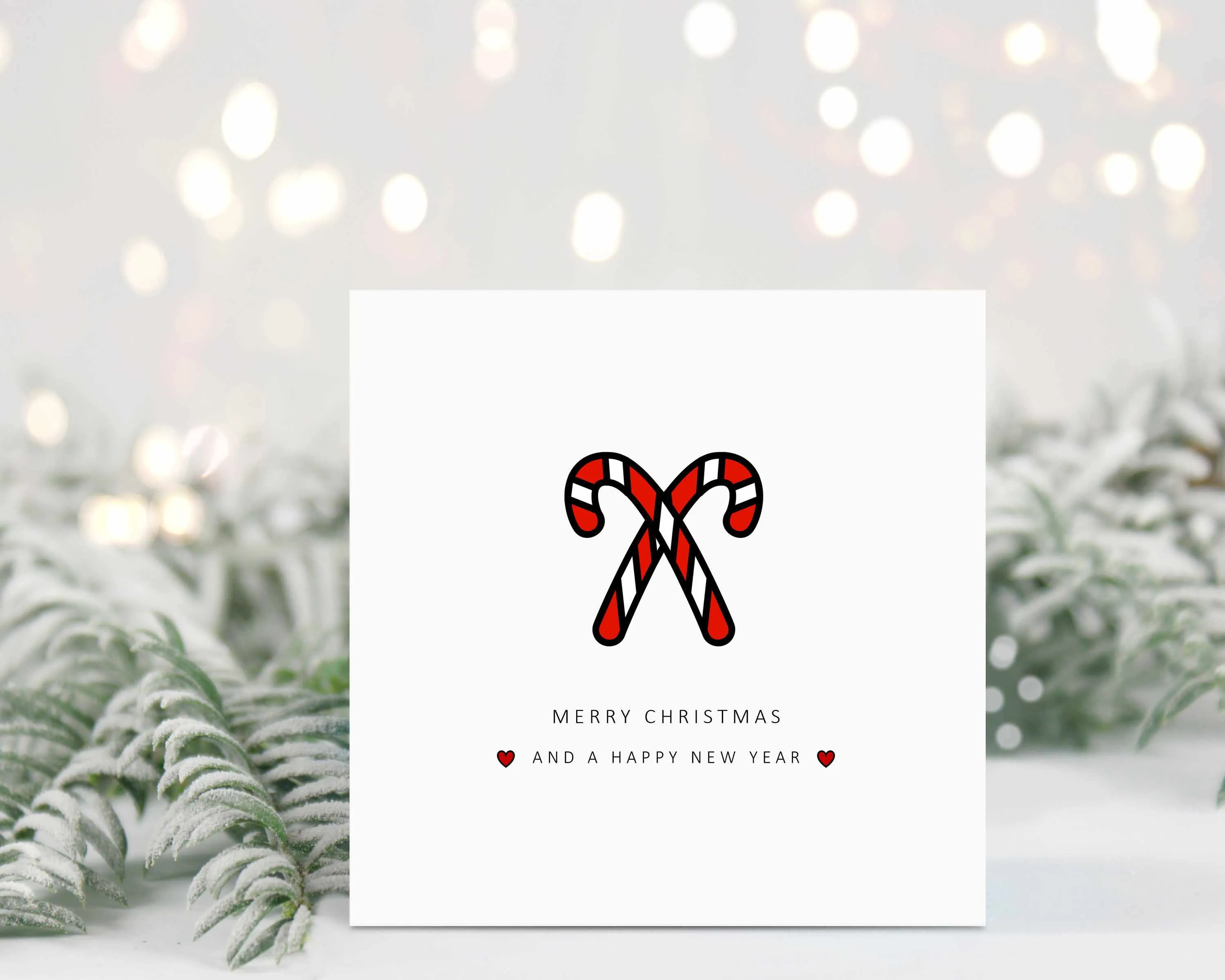 Merry Christmas Card - Set Of 4