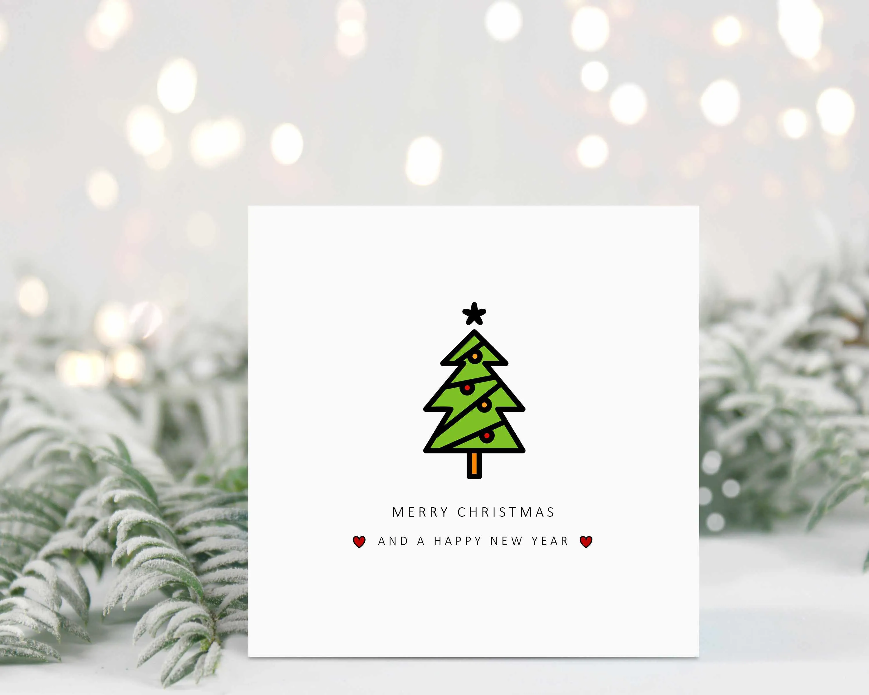 Merry Christmas Card - Set Of 4