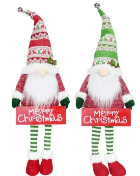 Merry Christmas Shelf Sitting Gnome (82cm)