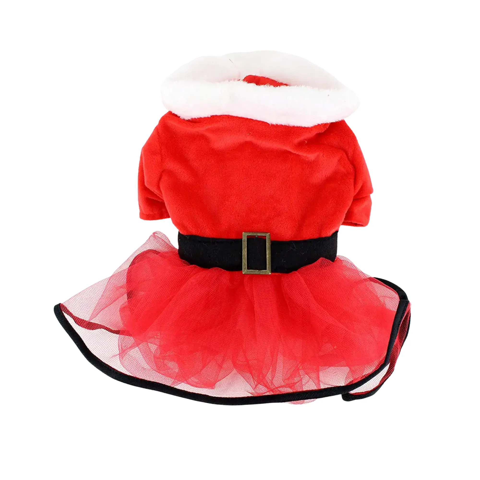 Midlee Mrs. Claus Santa Tutu Dog Dress