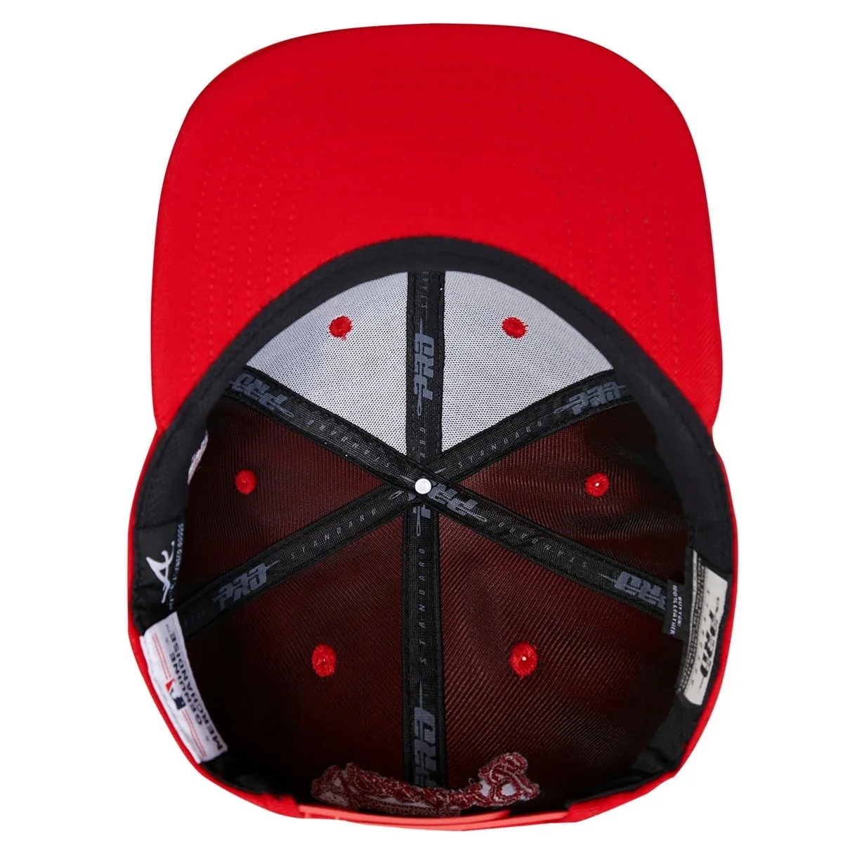 MLB ATLANTA BRAVES CLASSIC TRIPLE RED WOOL UNISEX SNAPBACK (TRIPLE RED)