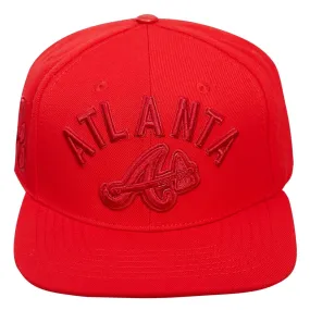 MLB ATLANTA BRAVES CLASSIC TRIPLE RED WOOL UNISEX SNAPBACK (TRIPLE RED)