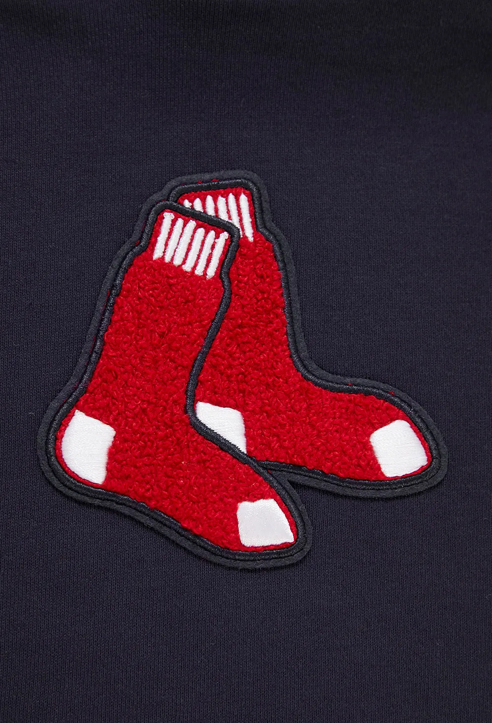 MLB BOSTON RED SOX CLASSIC WOMEN'S CROPPED PO HOODIE (MIDNIGHT NAVY)