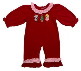 Nutcracker Applique Girls Romper