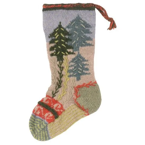 Pine Forest Christmas Stocking