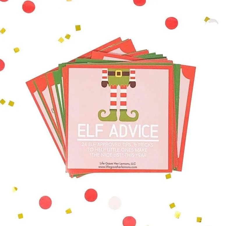 "Elf Advice" Cards