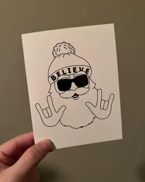 "Hip Santa" Card