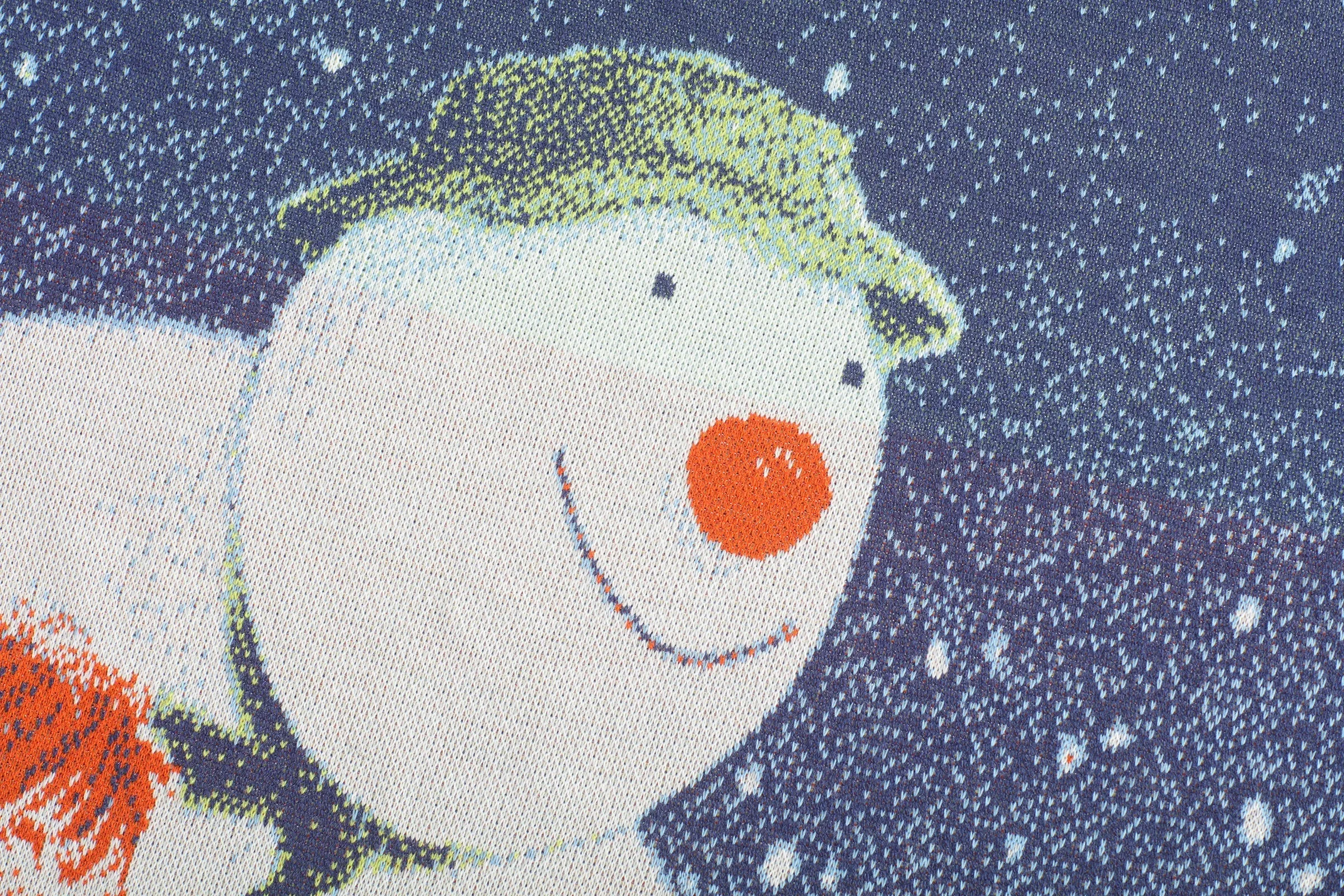 Raymond Briggs' The Snowman Knitted Blanket