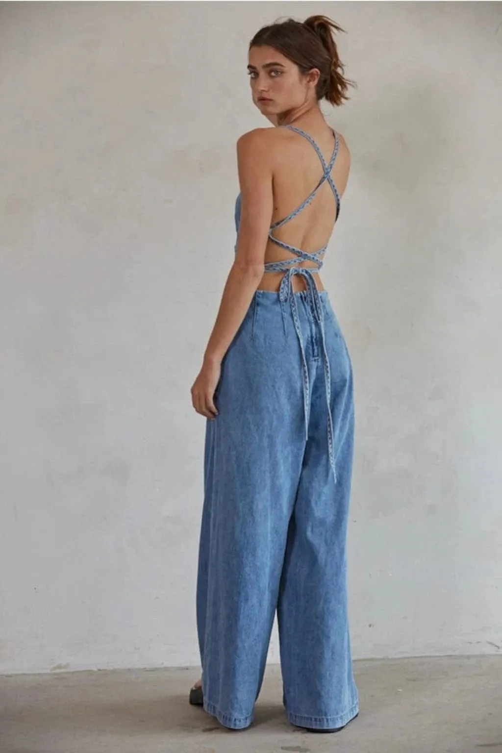 Retro Women Denim Jumpsuit