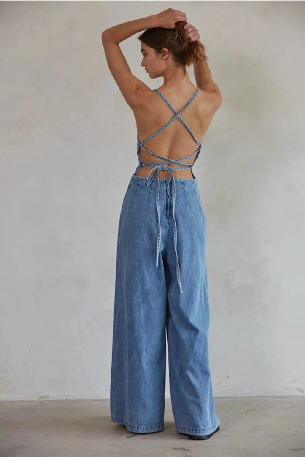 Retro Women Denim Jumpsuit