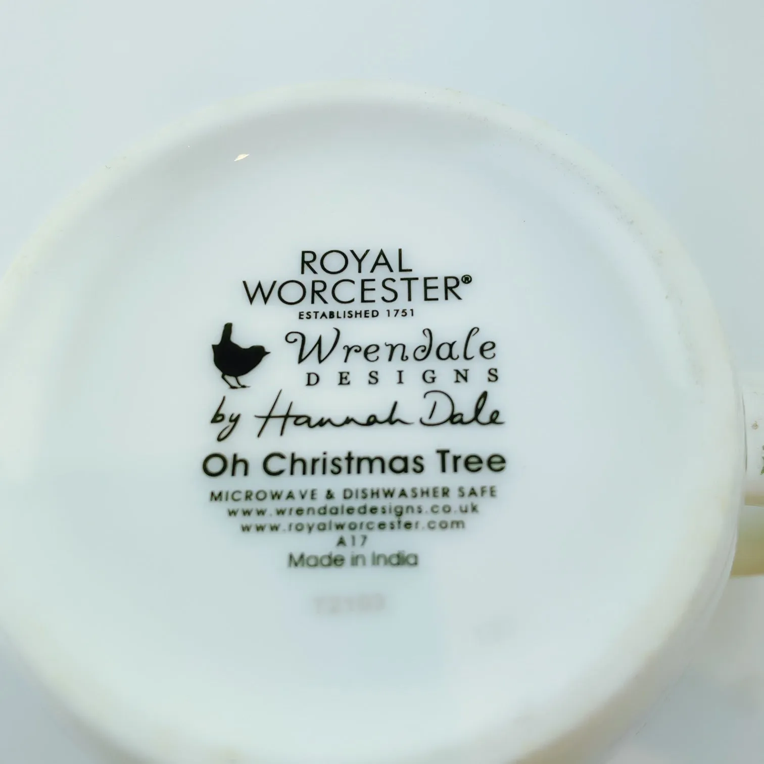 Royal Worcester Wrendale Designs Oh Christmas Tree Mug & Coaster Set