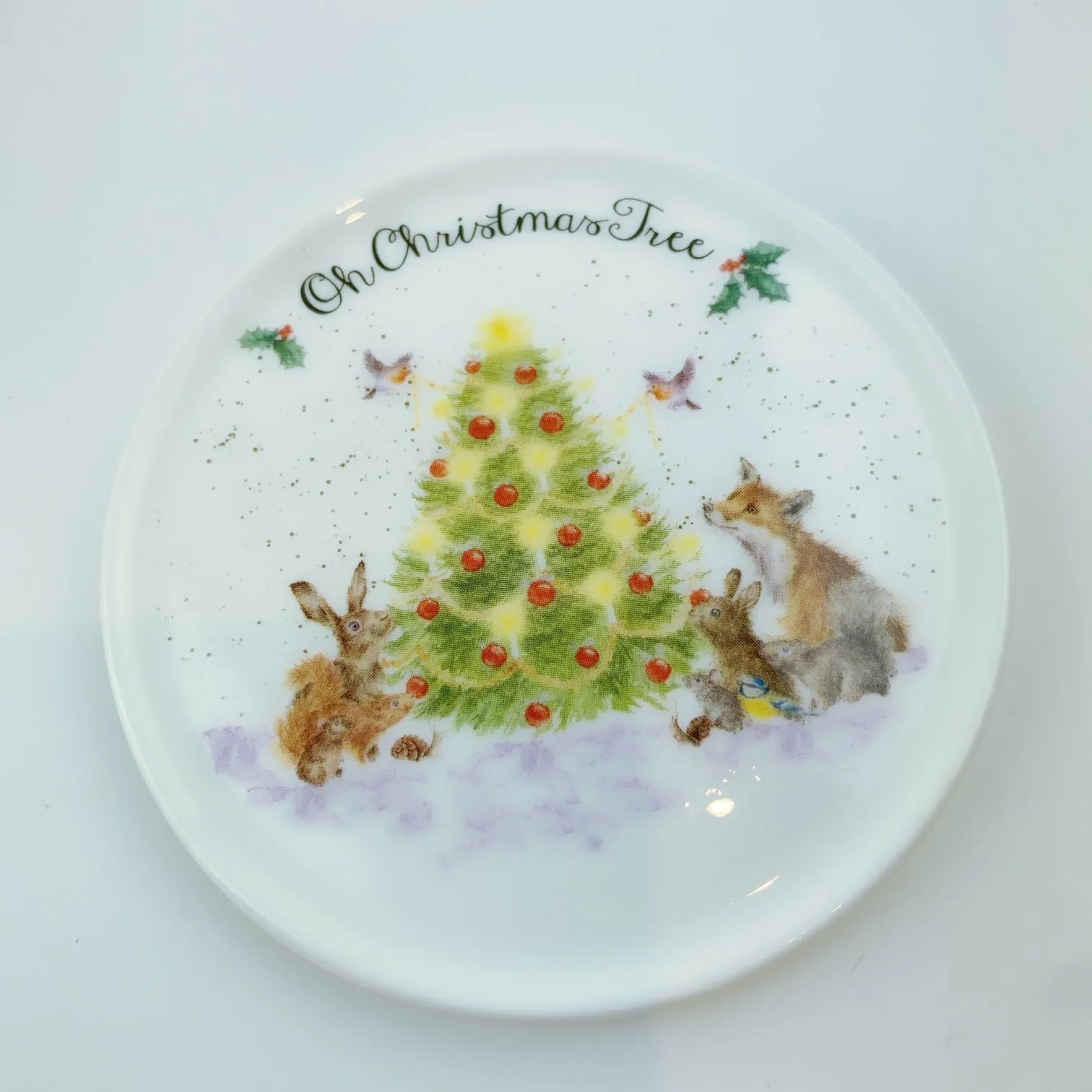 Royal Worcester Wrendale Designs Oh Christmas Tree Mug & Coaster Set