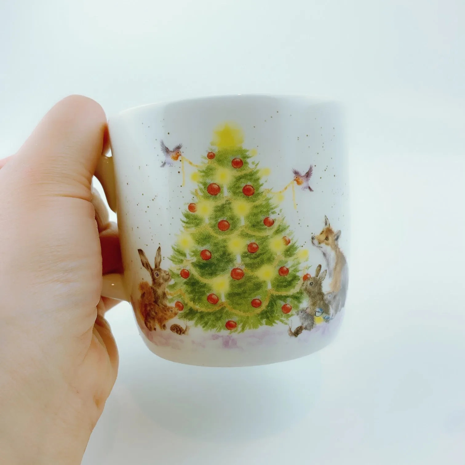 Royal Worcester Wrendale Designs Oh Christmas Tree Mug & Coaster Set