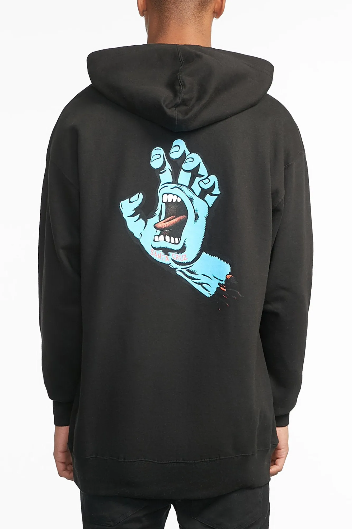 Santa Cruz Guys Scream Hand Graphic Popover Hoodie