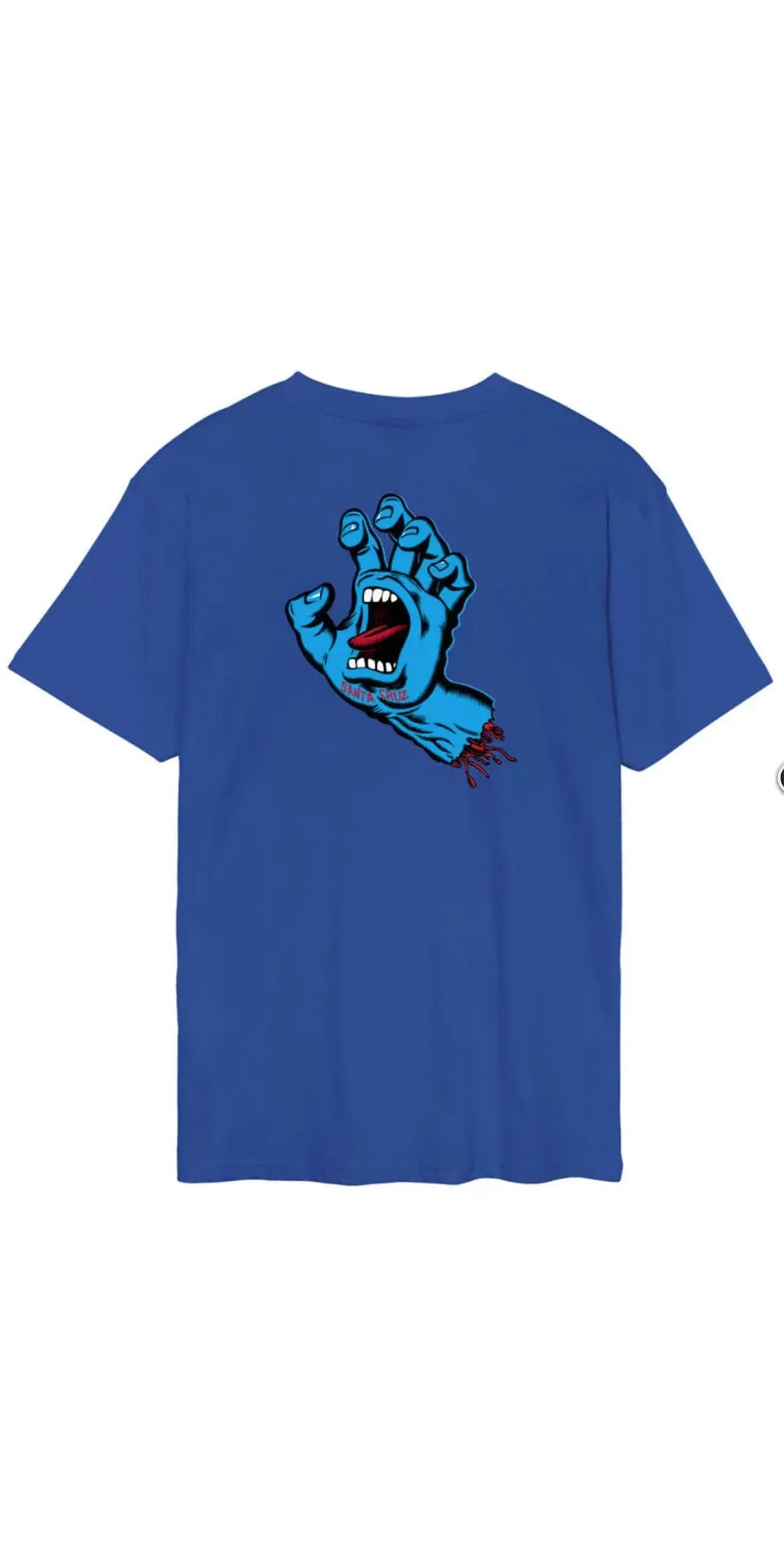 Santa Cruz Tee Screaming Hand Chest Ultramarine TShirt - Camiseta