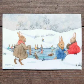 Single Christmas Card - Fun On The Ice