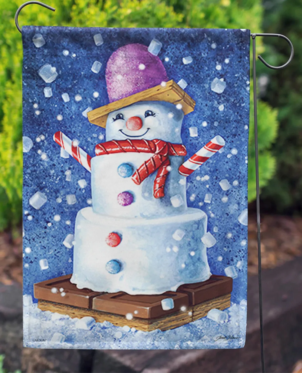 S'More Snow Please Garden Flag