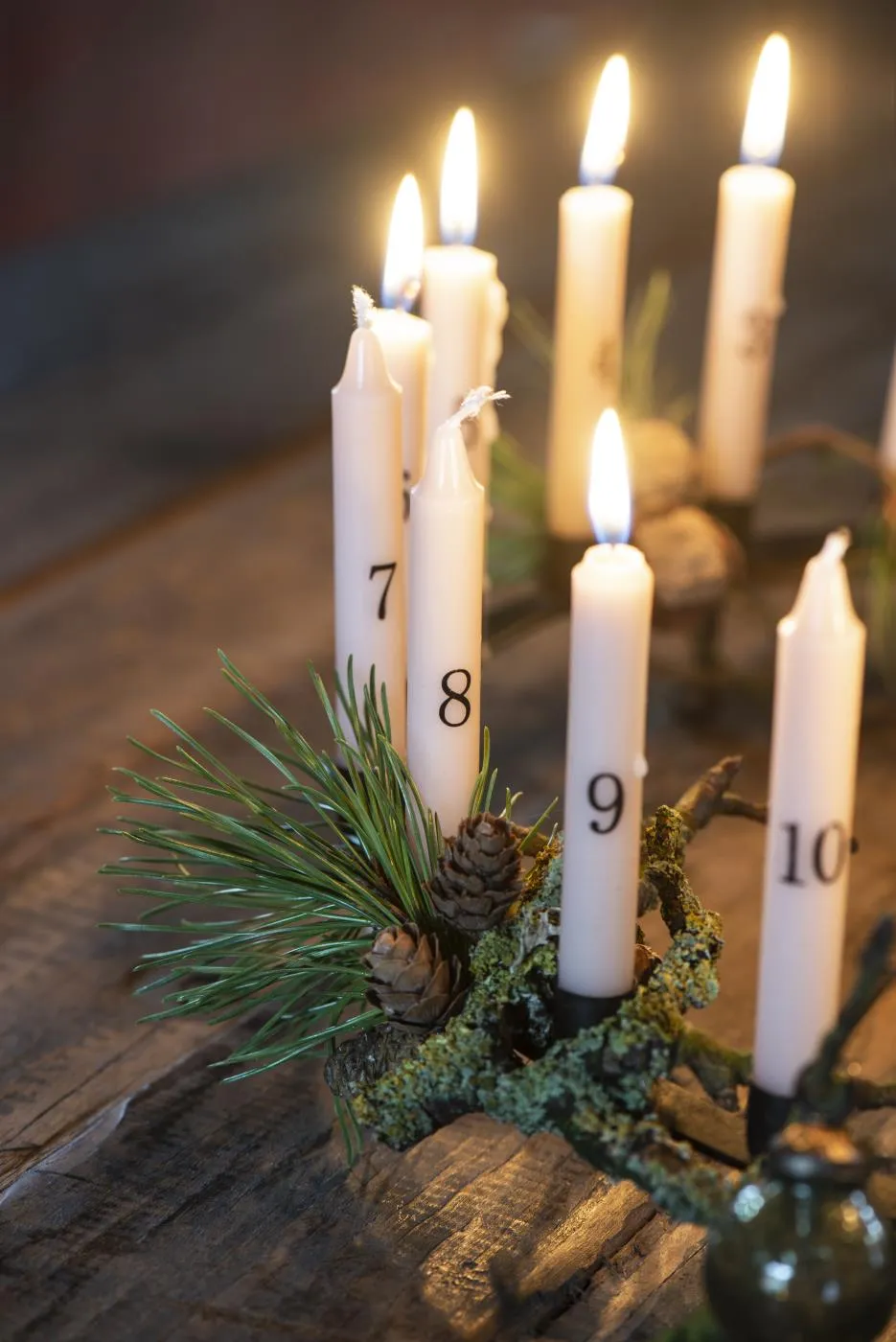 Taper Advent Candles - Set of 24