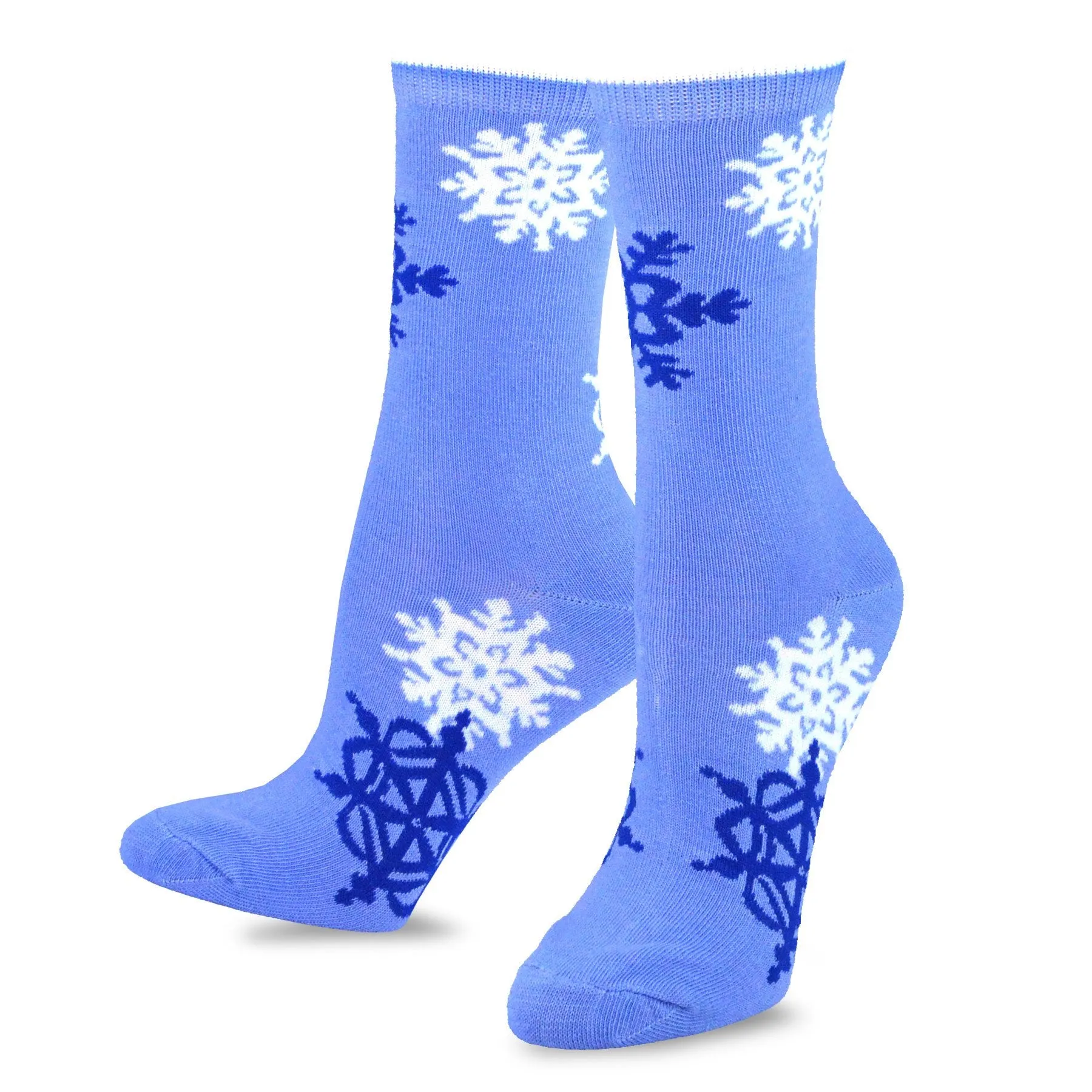 TeeHee Socks Women's Christmas Polyester Crew Assorted 4-Pack (11311)