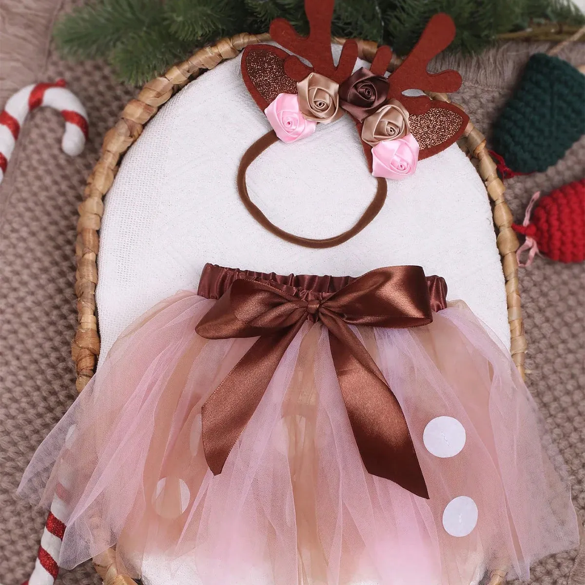 The Little Reindeer Newborn Tutu Set