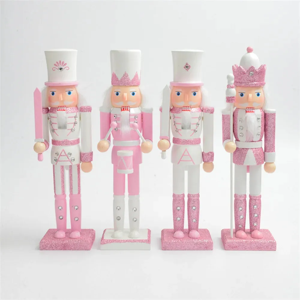 The Pink Nutcracker Soldier Figurines