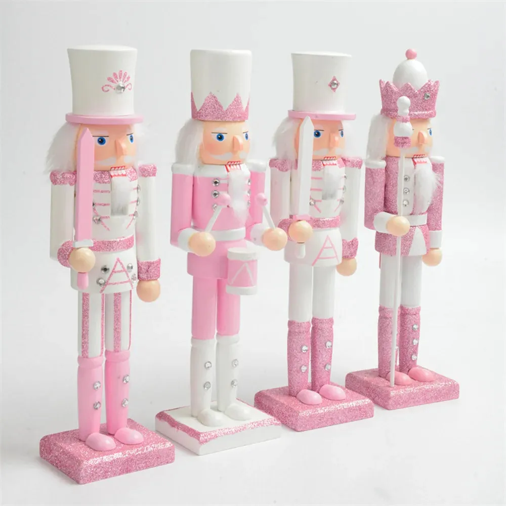 The Pink Nutcracker Soldier Figurines