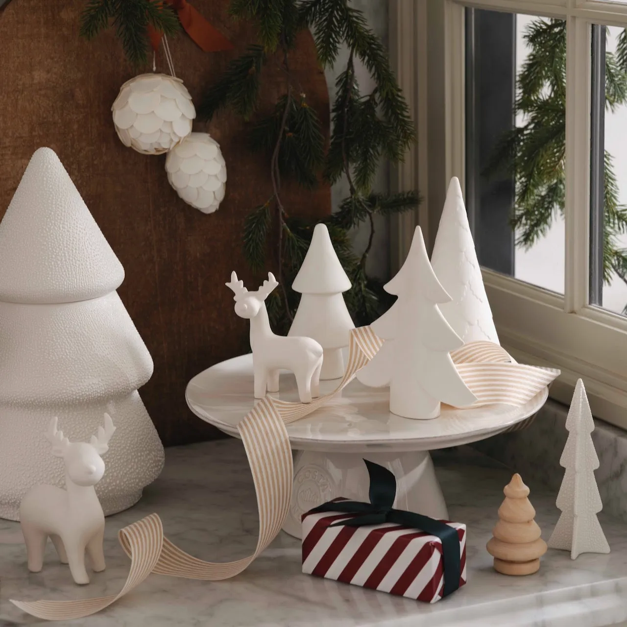 Tiered Ceramic Trees Set of 2