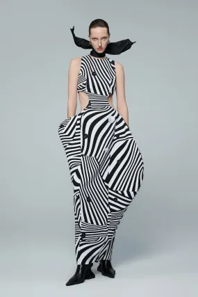 Twisted Stripe Dress