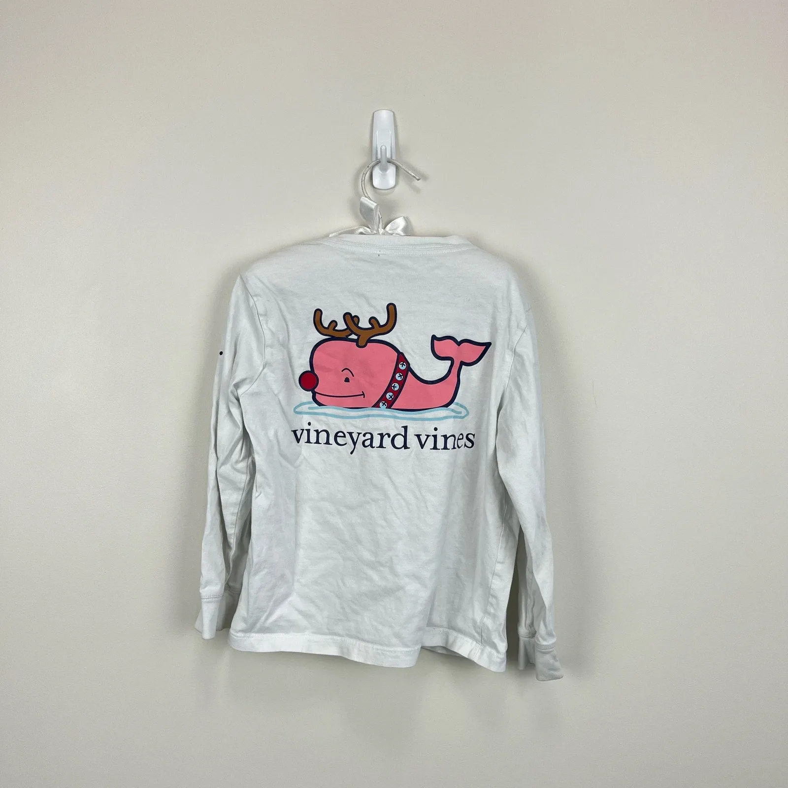 Vineyard Vines Reindeer Whale Pocket Tee 5T