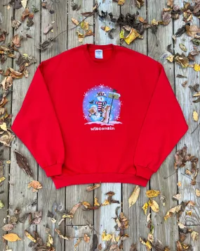 Vintage Wisconsin Snowman Sweatshirt