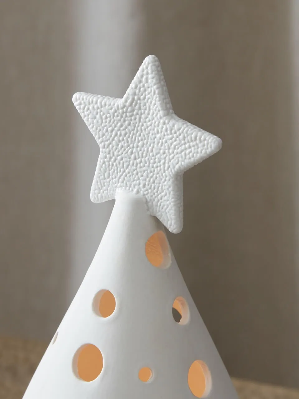 White Ceramic Candlelight Tree