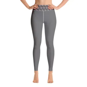 Yoga Leggings Snowman Gray