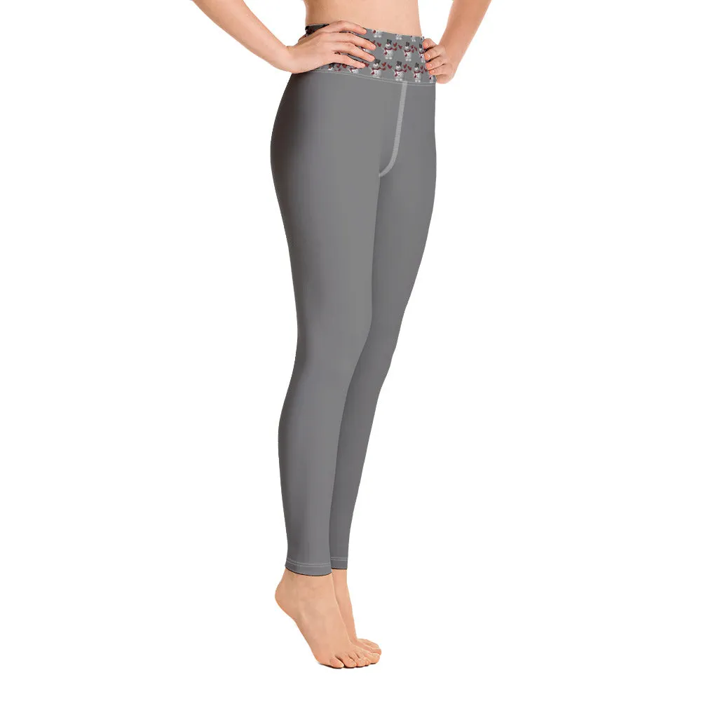 Yoga Leggings Snowman Gray